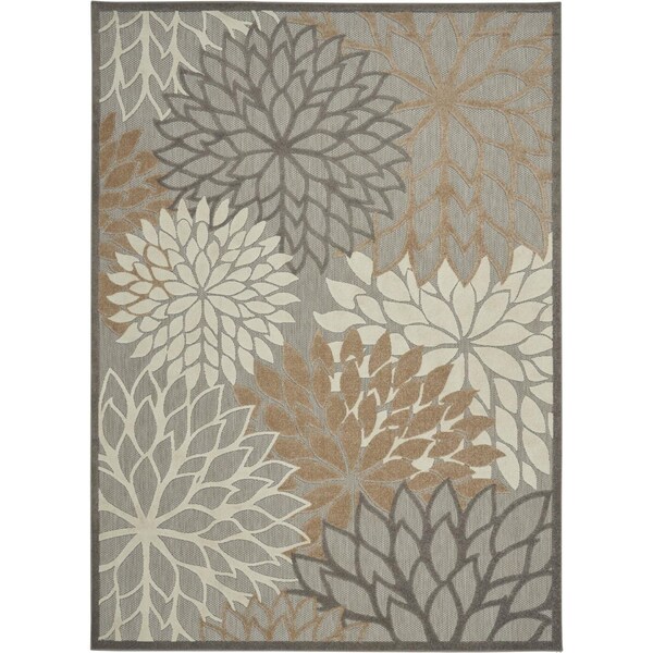 Homeroots 8 x 11 ft. Natural & Gray Indoor & Outdoor Area Rug 384670 - main